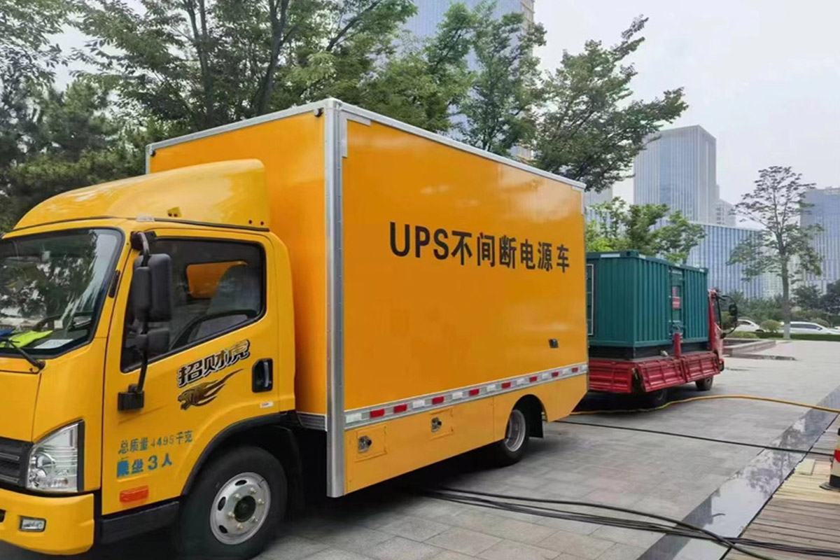 咸阳发电机租赁施工现场